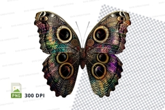 Colorful butterfly clipart png Product Image 1