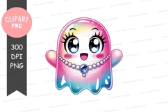 Cute ghost clipart png Product Image 1