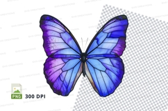 Stained glass butterfly clipart png Product Image 1