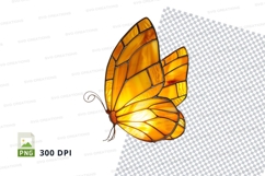 Stained glass butterfly clipart png Product Image 1