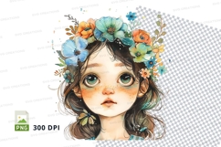 Enchanted floral girl Product Image 1