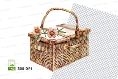 Elegant picnic basket clipart png Product Image 1