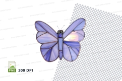 Stained glass butterfly clipart png Product Image 1