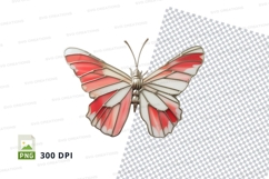 Stained glass butterfly clipart png Product Image 1