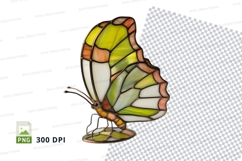 Stained glass butterfly lamp Product Image 1