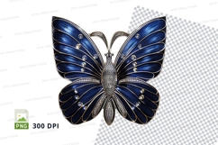 Elegant blue butterfly brooch Product Image 1