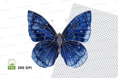Blue butterfly clipart png Product Image 1