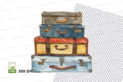 Stack of vintage suitcases Product Image 1