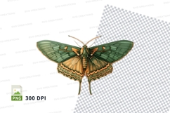 Green and brown butterfly clipart png Product Image 1