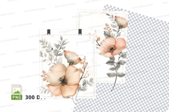 Delicate floral clipart png Product Image 1