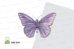 Elegant purple butterfly clipart png Product Image 1
