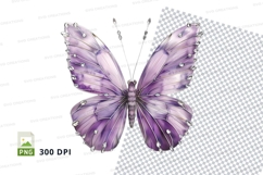 Elegant purple butterfly clipart png Product Image 1