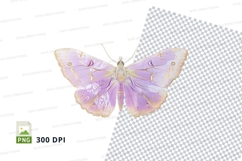 Elegant purple butterfly clipart png Product Image 1
