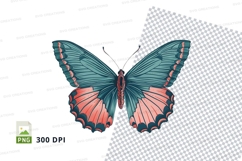 Colorful butterfly clipart png Product Image 1
