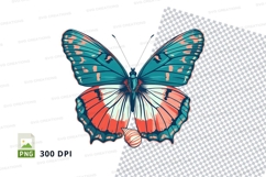 Colorful butterfly clipart png Product Image 1