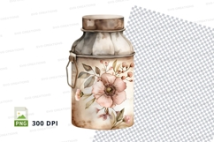 Decorative milk can clipart png Product Image 1