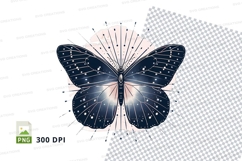 Compass with tropical flowers clipart png Product Image 1