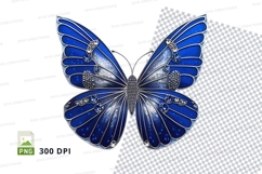 Blue butterfly clipart png Product Image 1