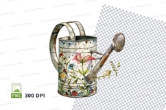 Decorative watering can clipart png Product Image 1