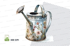 Watering can with floral design Product Image 1