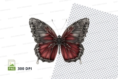 Intricate gothic butterfly clipart png Product Image 1