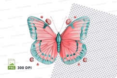Elegant butterfly clipart png Product Image 1
