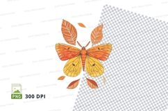 Autumn butterfly clipart png Product Image 1
