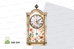 Antique floral clock Product Image 1