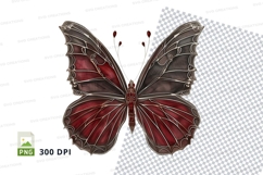 Elegant gothic butterfly clipart png Product Image 1
