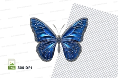 Blue butterfly clipart png Product Image 1