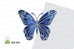 Blue butterfly clipart png Product Image 1