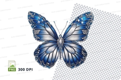 Blue butterfly clipart png Product Image 1