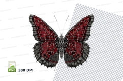 Red and black butterfly clipart png Product Image 1