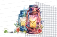 Vintage lanterns with floral accents Product Image 1