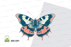 Colorful butterfly clipart png Product Image 1