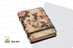 Floral patterned wallet clipart png Product Image 1