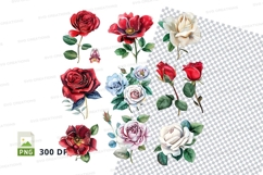 Beautiful rose clipart png Product Image 1