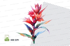Vibrant tropical flower clipart png Product Image 1
