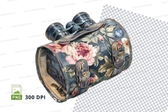 Floral binocular case clipart png Product Image 1
