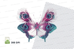 Peacock butterfly clipart png Product Image 1