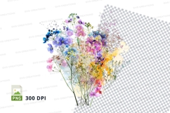 Colorful bouquet of flowers clipart png Product Image 1