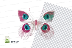 Colorful butterfly clipart png Product Image 1