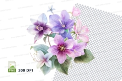 Beautiful bouquet of flowers clipart png Product Image 1