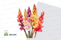 Vibrant bouquet of flowers clipart png Product Image 1
