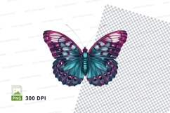 Stylized butterfly clipart png Product Image 1