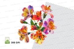 Vibrant flower bouquet clipart png Product Image 1