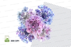 Delicate floral bouquet clipart png Product Image 1