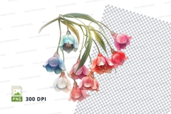 Colorful bell-shaped flowers clipart png Product Image 1