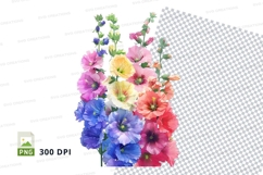 Colorful bouquet of flowers clipart png Product Image 1