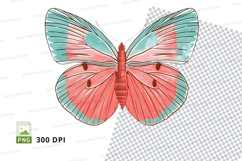 Colorful butterfly clipart png Product Image 1